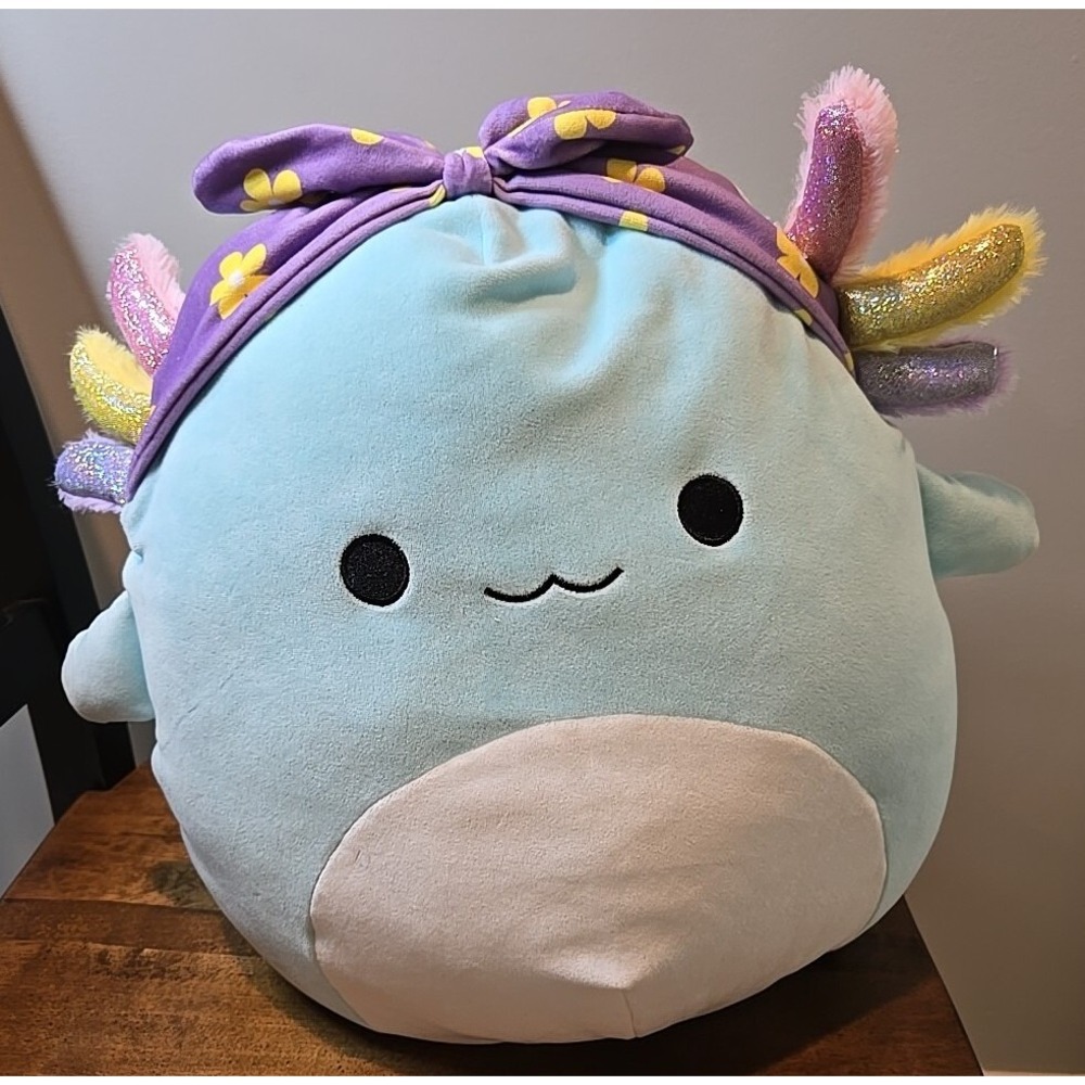 Squishmallows Irina Axolotl Headband 14" Stuffed Animal Plush Toy Kellytoy NEW